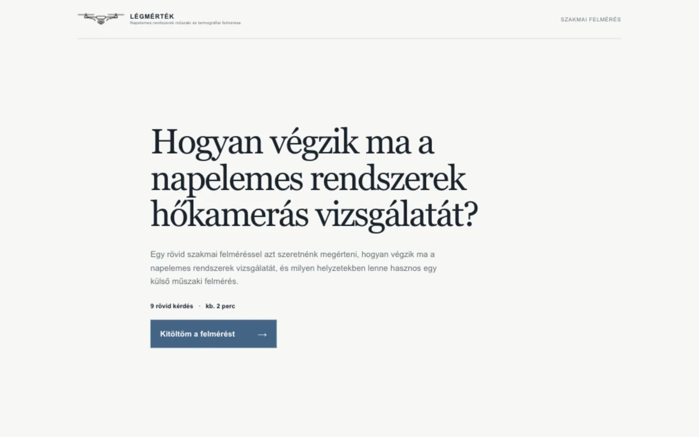 LÉGMÉRTÉK valódi weboldala laptopon bemutatva
